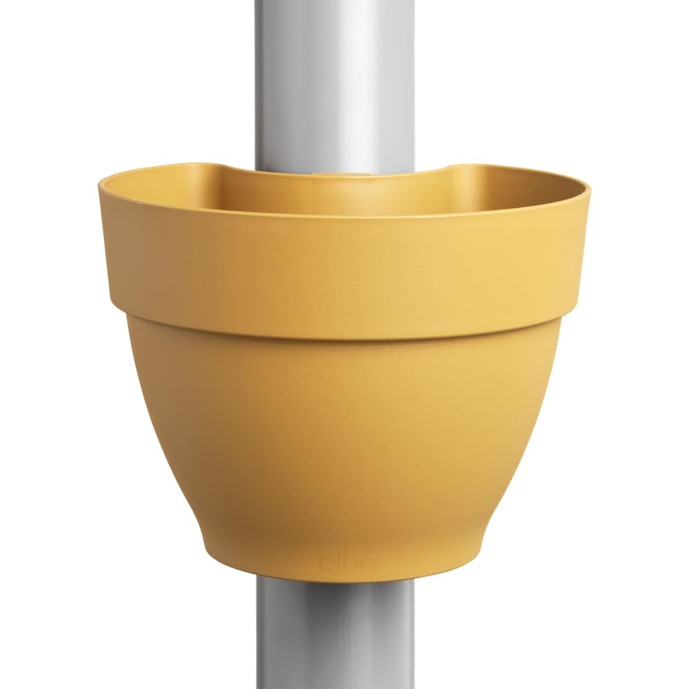 elho-vibia-campana-fallrohrpflanzgef-22-cm-blumentopf-honig-gelb image 2
