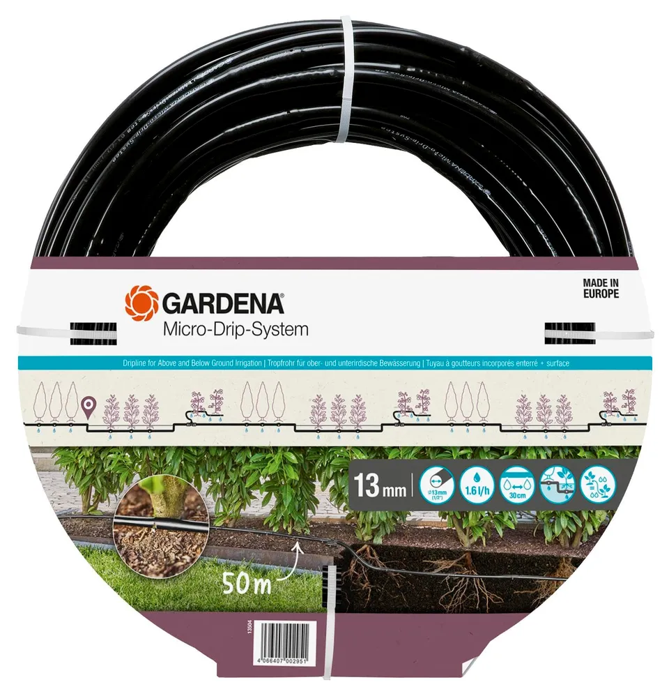 gardena-micro-drip-tropfrohr-50-m-ober-und-unterirdisch-13504-20 image 1