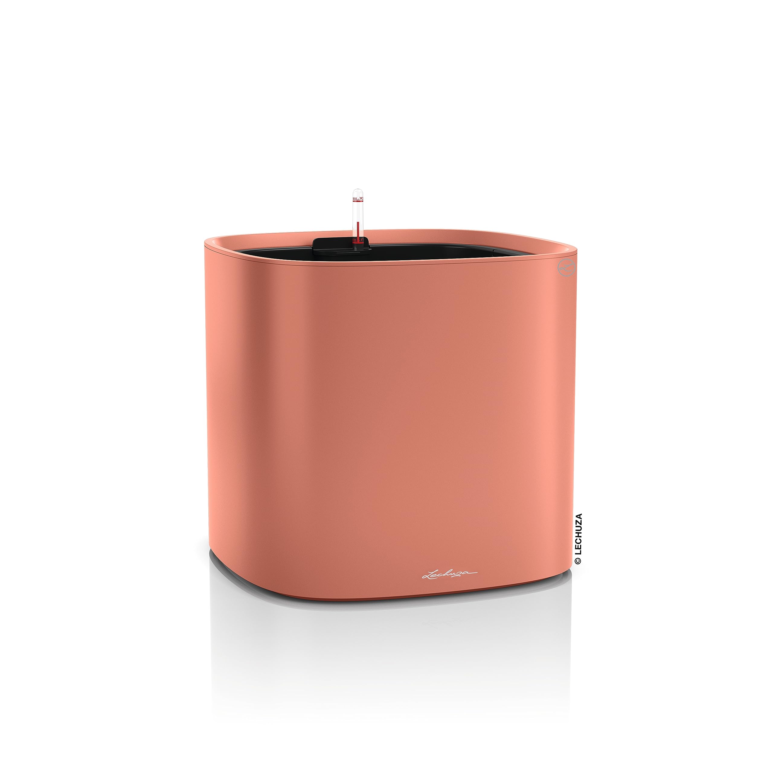 lechuza-pila-color-planter-35-korallrot-35x35x33-cm-mit-bew-sserungssystem image 1