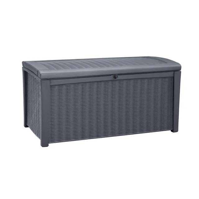 keter-borneo-kissenbox-416l-graphit-rattanoptik image 1
