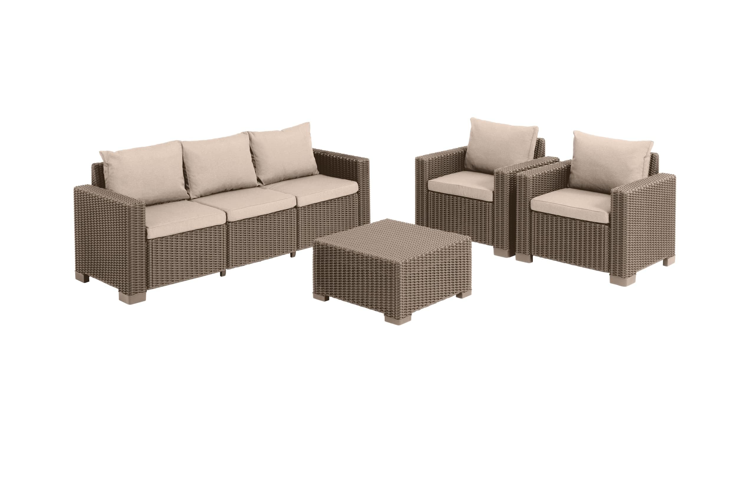 allibert-by-keter-california-gartenlounge-sessel-2er-set-cappuccino-sand-83-x-68 image 6