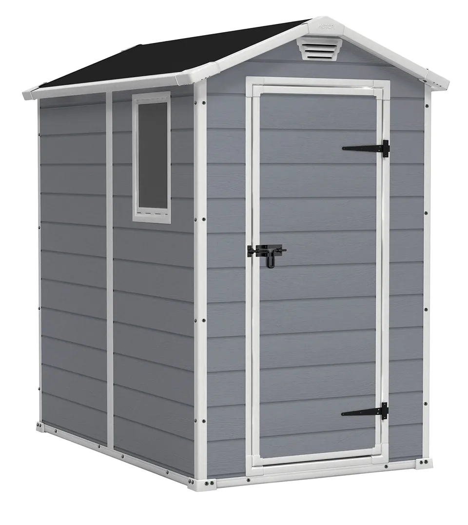 keter-manor-4x6s-gartenhaus-wetterfest-3-8-m-kunststoff-grau-130x192x198-cm image 1