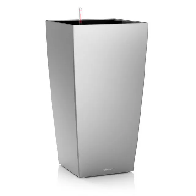 lechuza-cubico-premium-22-pflanzgef-mit-bew-sserungssystem-silber-metallic image 1