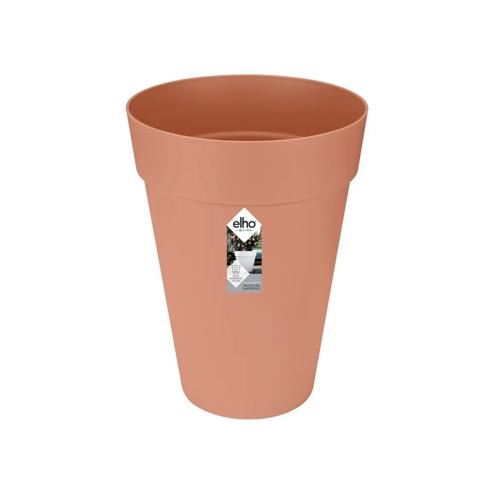 elho-loft-urban-rund-hoch-28-cm-blumentopf-27-5-x-h-35-8-cm-in-zartrosa-f-r-au-e image 1
