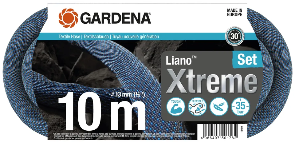gardena-liano-xtreme-1-2-zoll-10-m-set-textil-gartenschlauch image 1