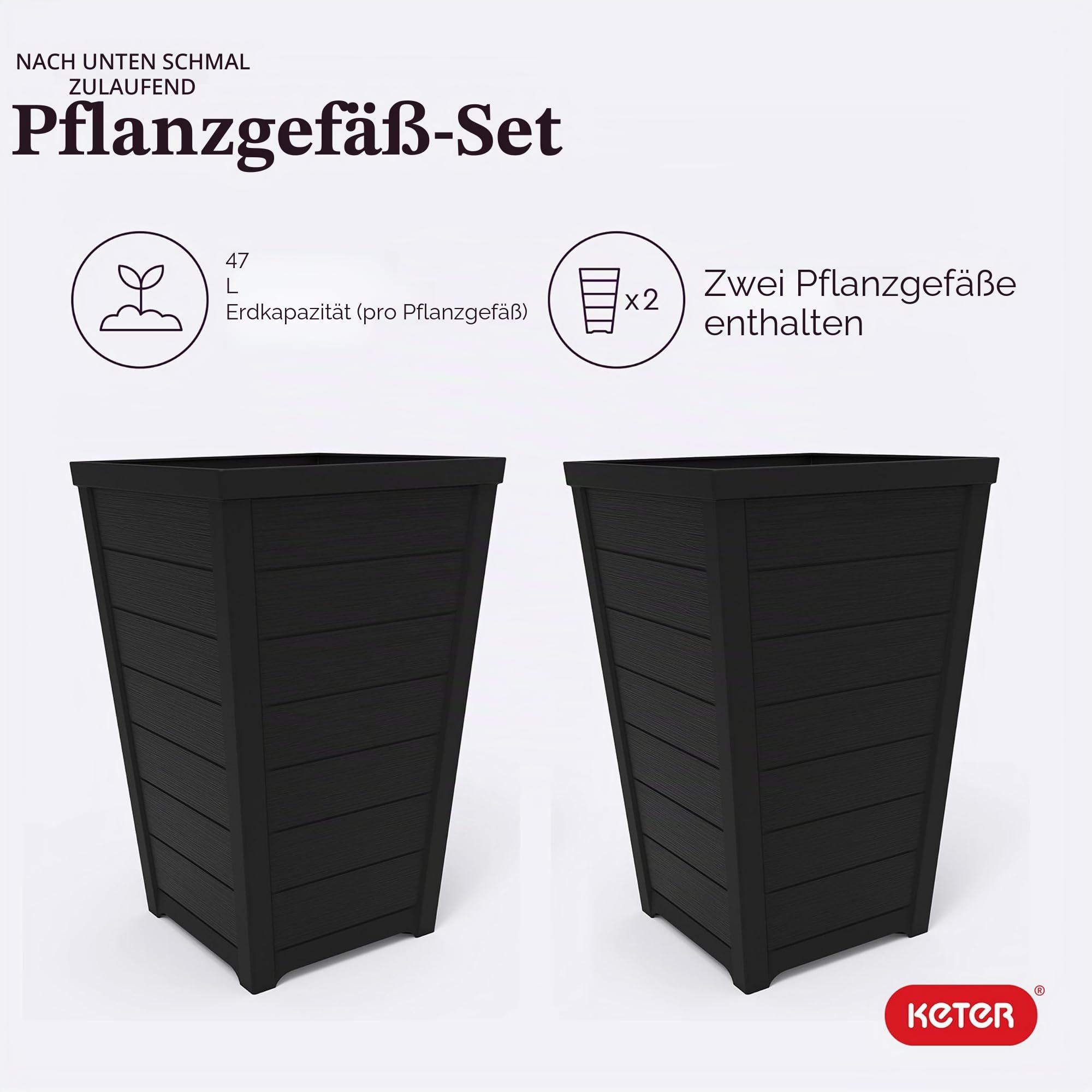 keter-2er-set-pflanzgef-e-konisch-holzoptik-47-l-36-8-x-36-8-x-56-9-cm-graphit image 5