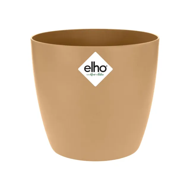 elho-brussels-rund-14-blumentopf-f-r-innen-13-5-x-h-12-6-cm-braun-cookie-braun image 1
