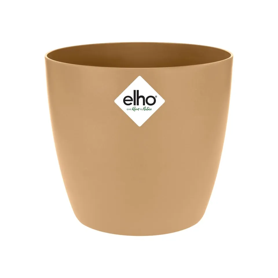 elho-brussels-rund-14-blumentopf-f-r-innen-13-5-x-h-12-6-cm-braun-cookie-braun image 1