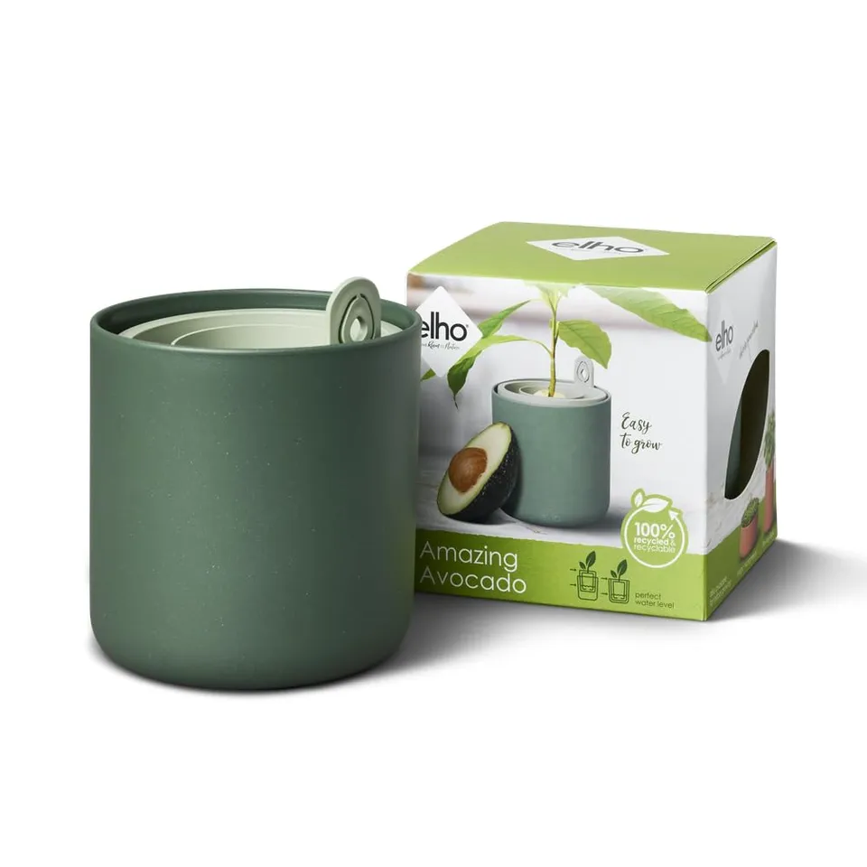 elho-amazing-avocado-pot-leaf-green-12-x-h-12-1-cm-aus-100-recyceltem-kunststoff image 1