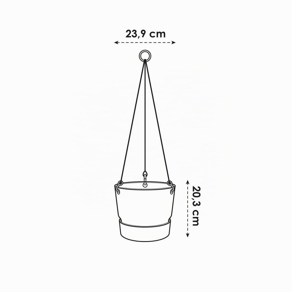 elho-greenville-h-ngeampel-24-cm-wei-23-5-x-h-20-5-cm-mit-untersetzer image 5