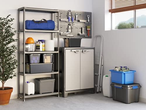 keter-plus-kunststoffregal-90-40-5-steckregal-90-x-40-x-182-cm-in-schwarz image 6