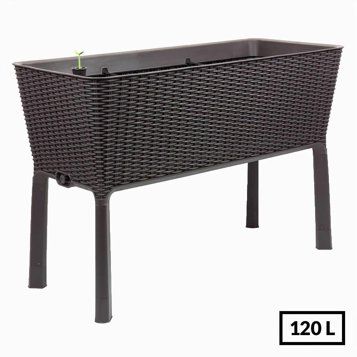 keter-easy-grow-hochbeet-braun-mit-bew-sserungssystem-rattanoptik image 3