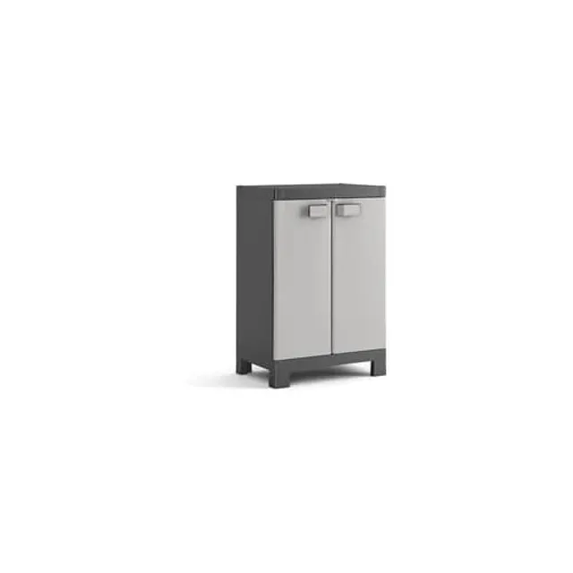 keter-logico-kunststoffschrank-niedrig-schwarz-grau-65-x-45-x-97-cm image 1