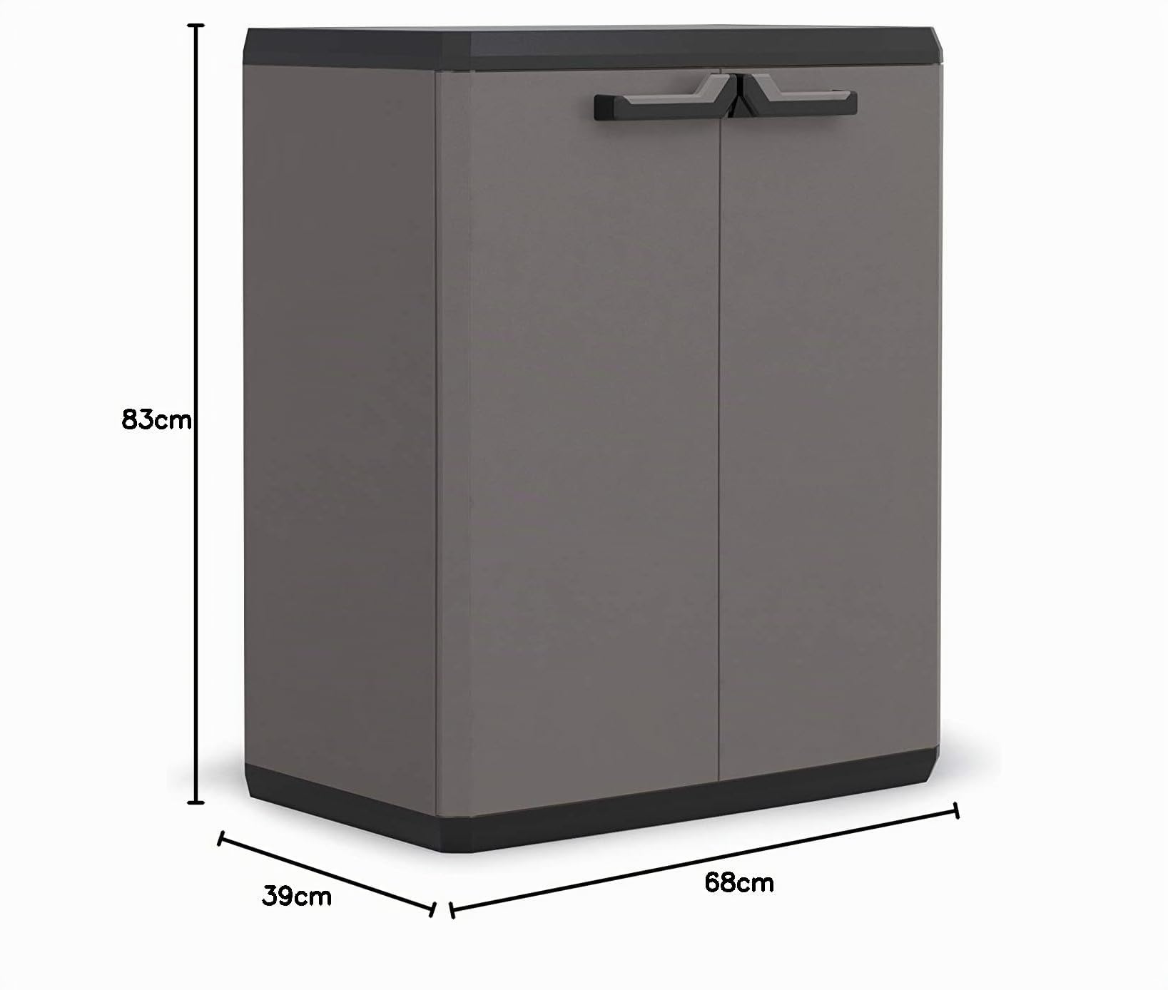 keter-pi-kunststoffschrank-niedrig-anthrazit-schwarz-68-x-39-x-83-cm image 2