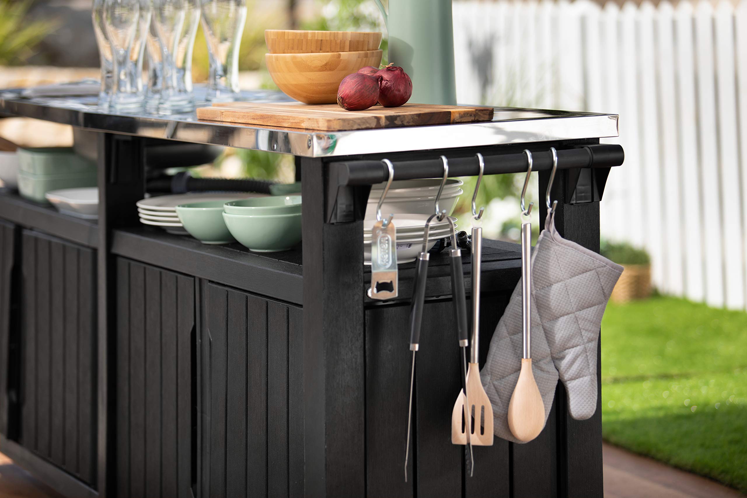 keter-unity-chef-bbq-beistelltisch-outdoor-k-che-schwarz-237x51-3x89-4-cm image 6