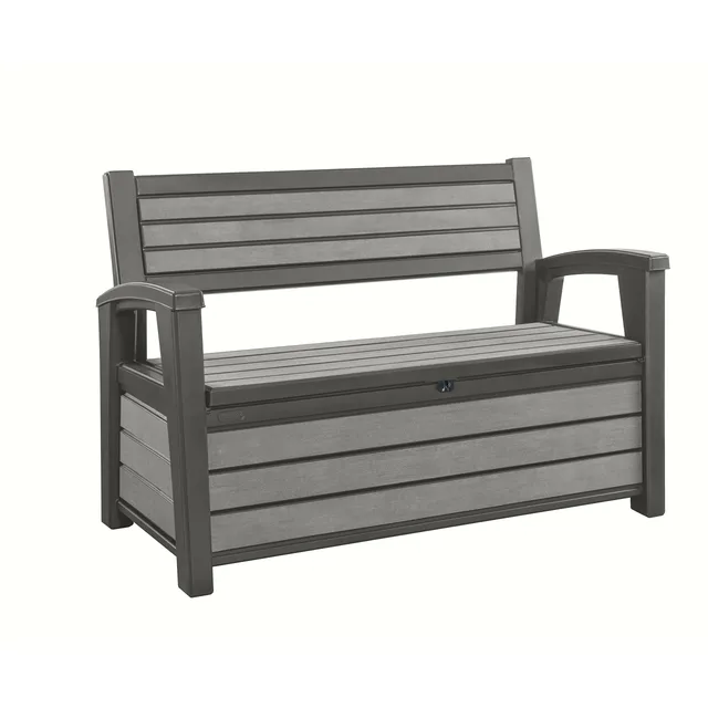 keter-hudson-bench-2in1-gartenbank-und-kissenbox-227-l-anthrazit image 1