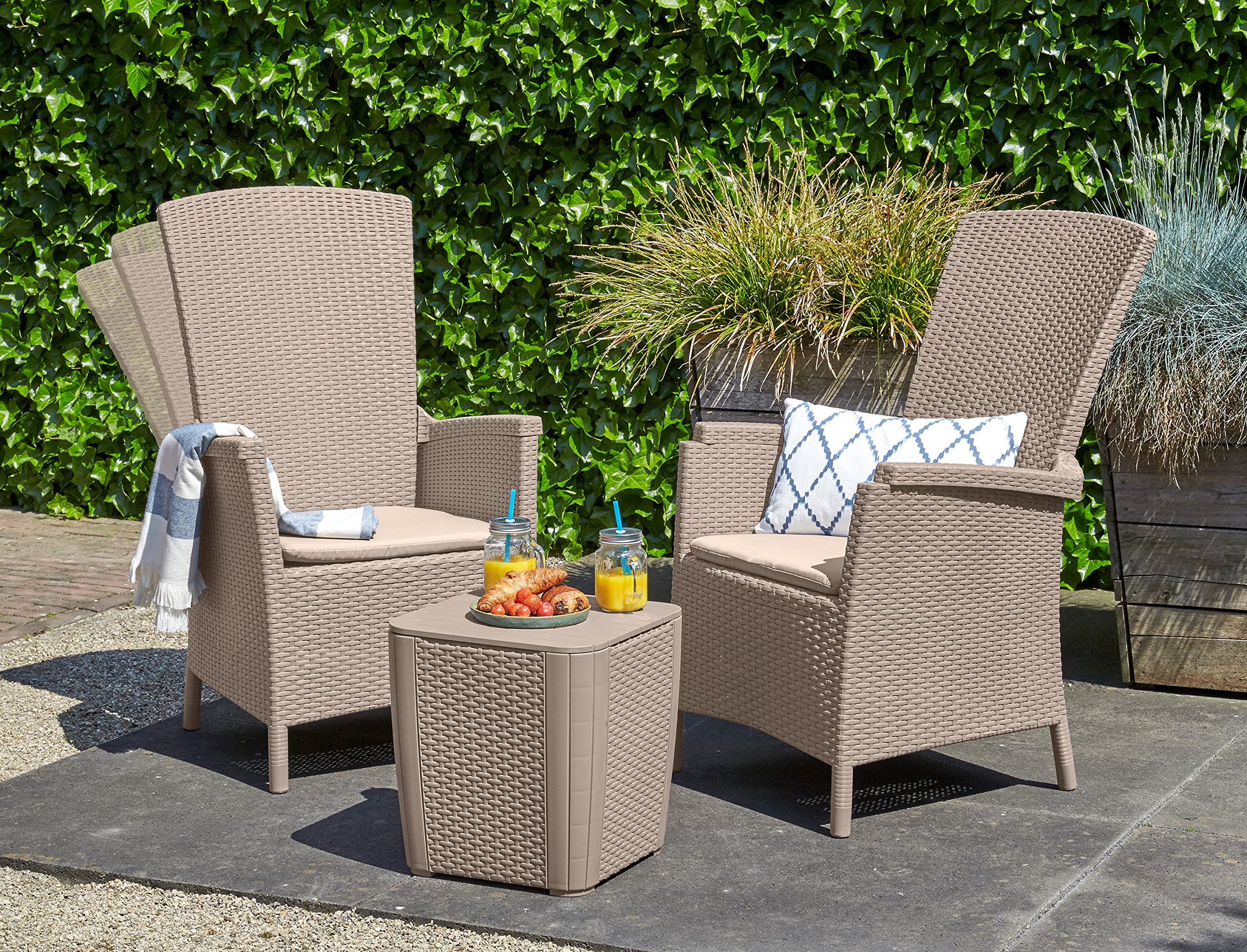 allibert-by-keter-vermont-gartensessel-cappuccino-sand-mit-sitzkissen image 3