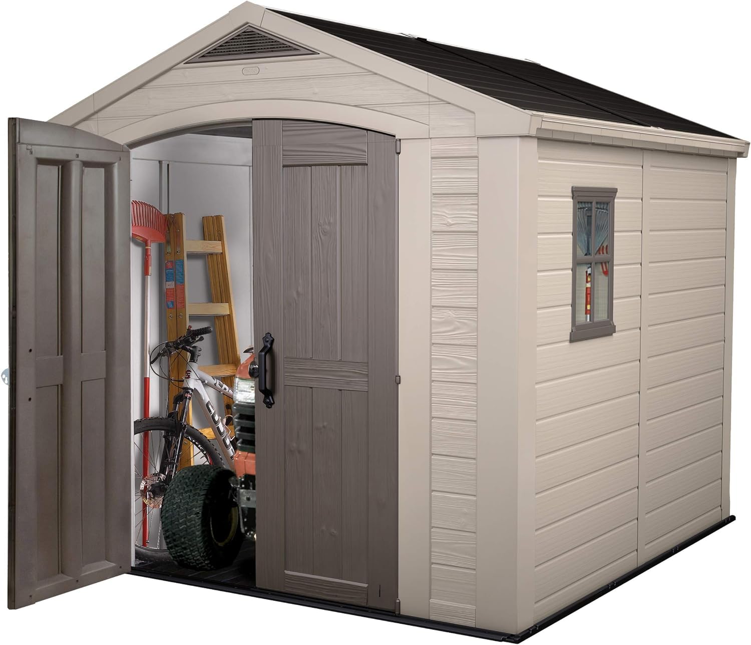 keter-ger-tehaus-8x8-beige-taupe-kunststoff-gartenhaus-256-5-x-255-x-243-cm image 4