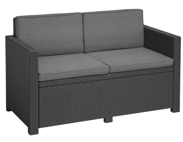 allibert-by-keter-victoria-gartensofa-2-sitzer-129-x-63-x-77-cm-grau image 1