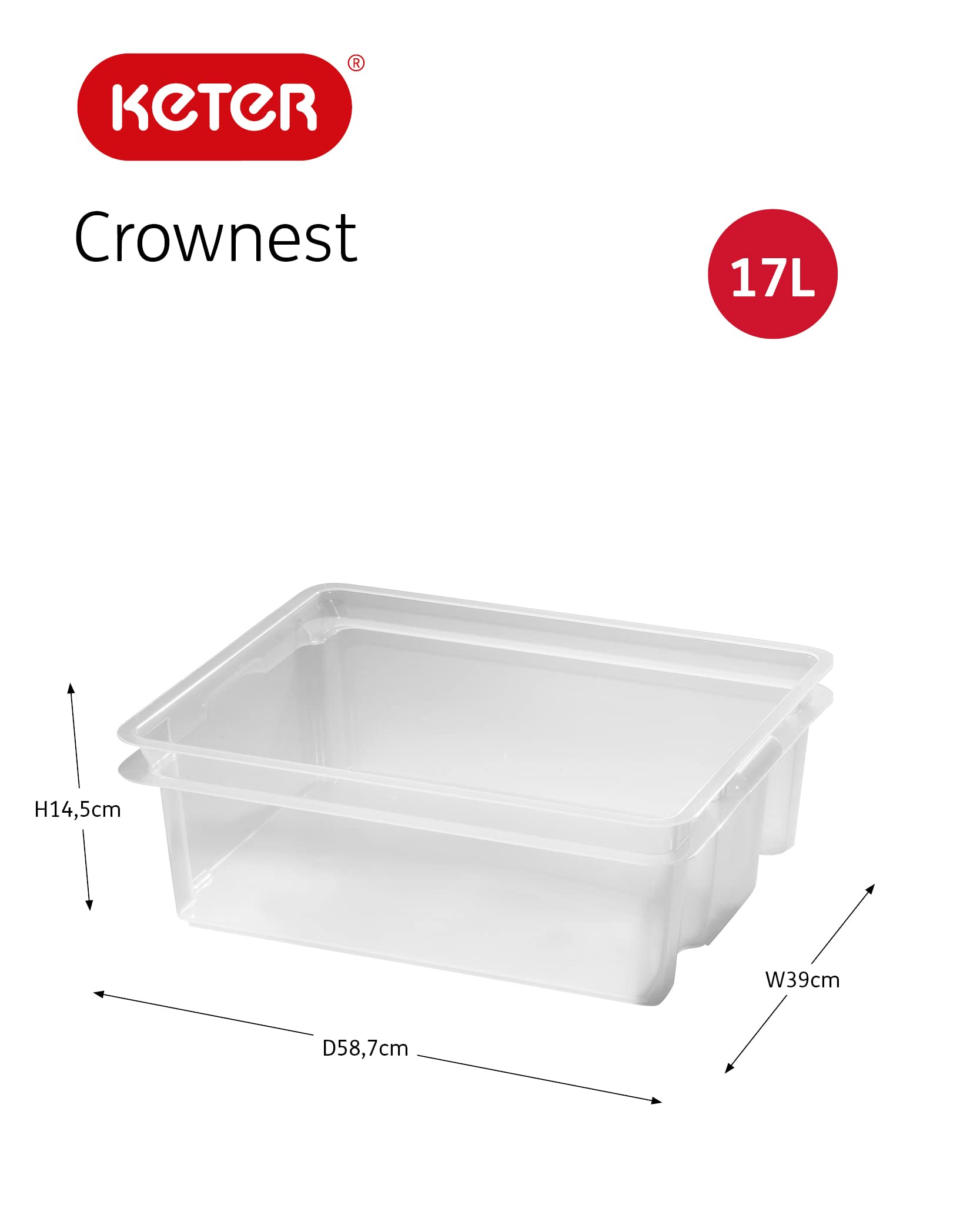 keter-crownest-box-17-l-transparent-43-x-36-x-14-5-cm image 2
