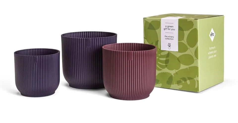 elho-gift-winery-collection-blumentopf-3er-set-14-16-18-dunkelviolett-19-x-h-22- image 1