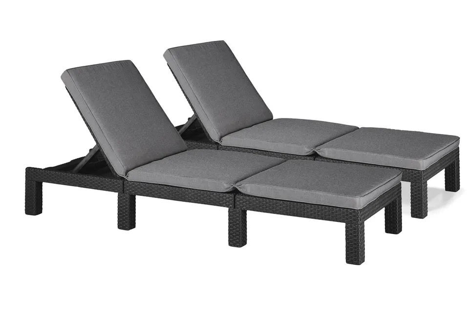 keter-allibert-daytona-sonnenliege-2er-set-rattanoptik-graphit image 1