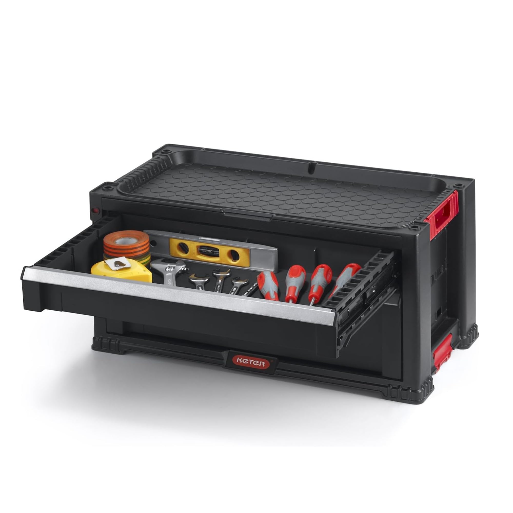 keter-aufsatz-mit-2-schubladen-f-r-werkzeugwagen-56-2-x-28-9-x-26-2-cm-schwarz image 4