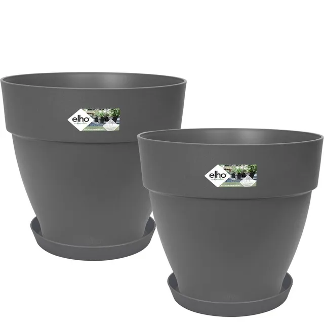 elho-vibia-rund-30-loft-untersetzer-21-2er-set-anthracite image 1