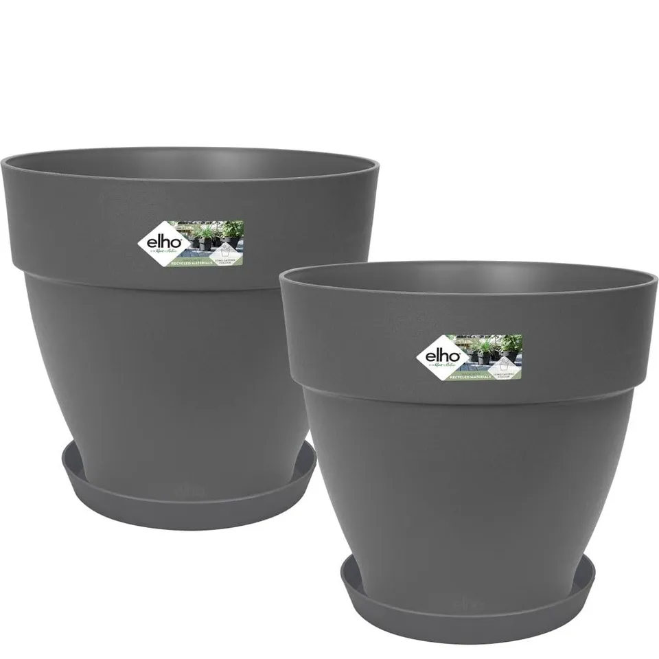 elho-vibia-rund-30-loft-untersetzer-21-2er-set-anthracite image 1