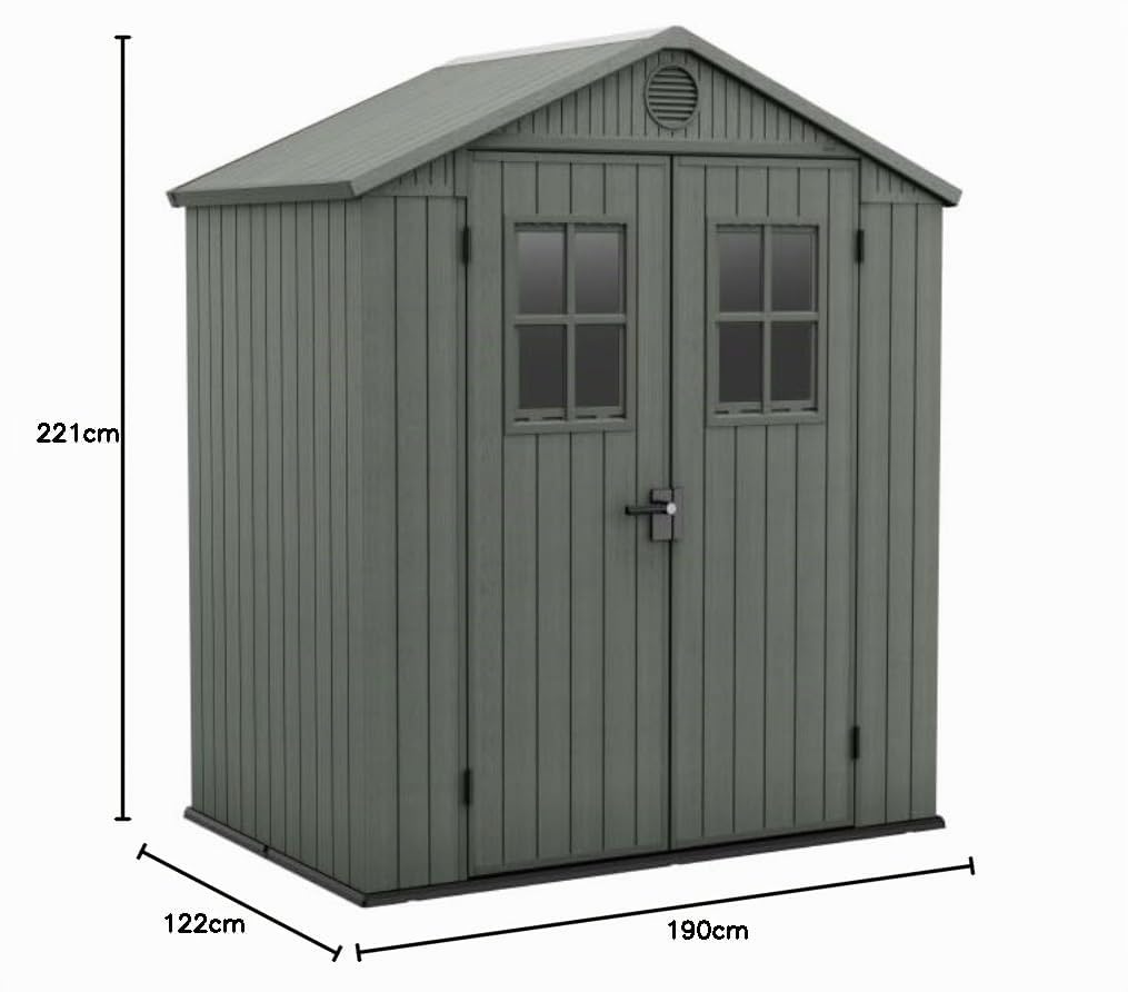 keter-darwin-6x4-gartenhaus-holzoptik-salbeigr-n-190-x-122-x-221-cm image 6