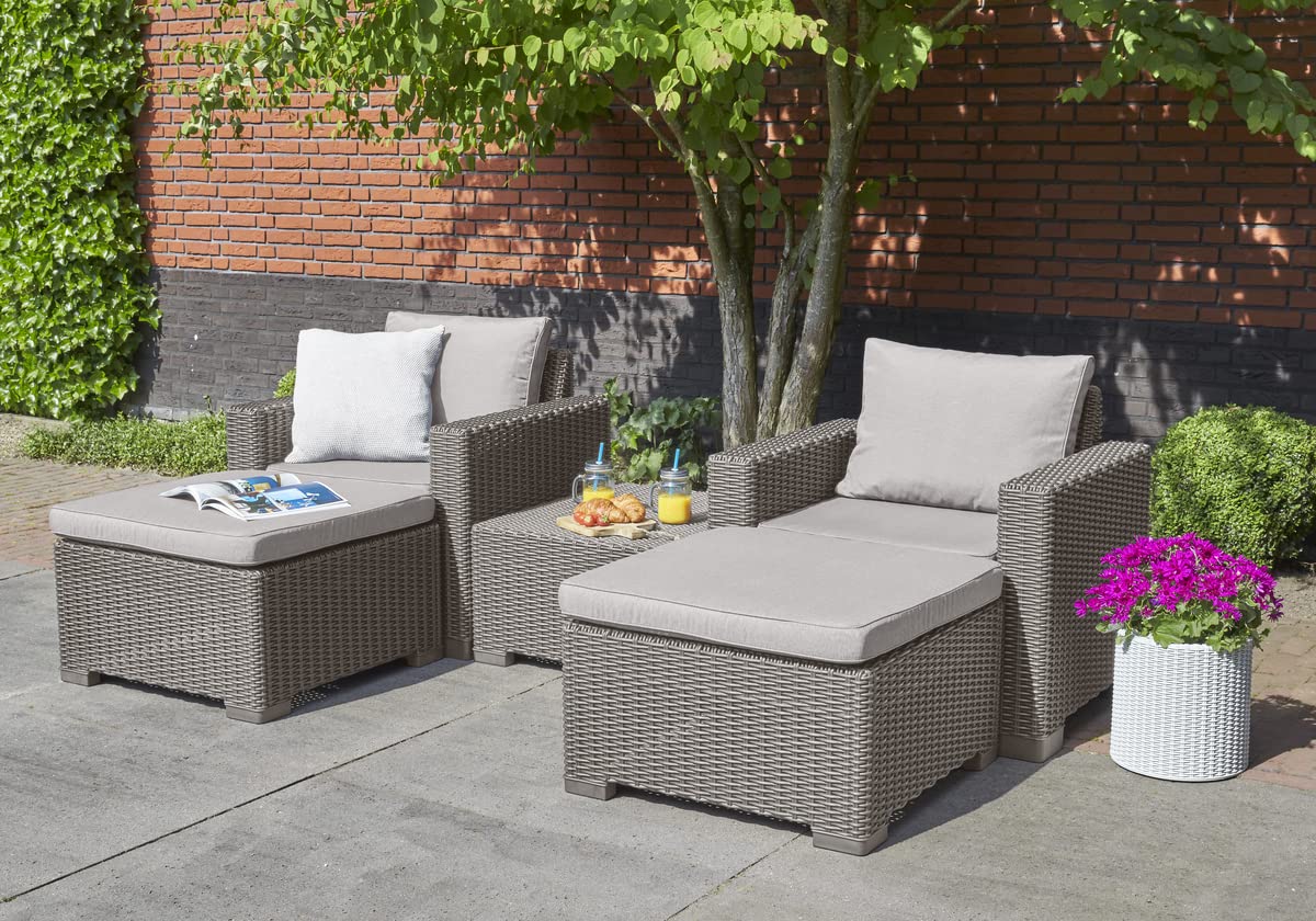 keter-allibert-california-balkonset-deluxe-2-bis-4-personen-cappuccino image 5