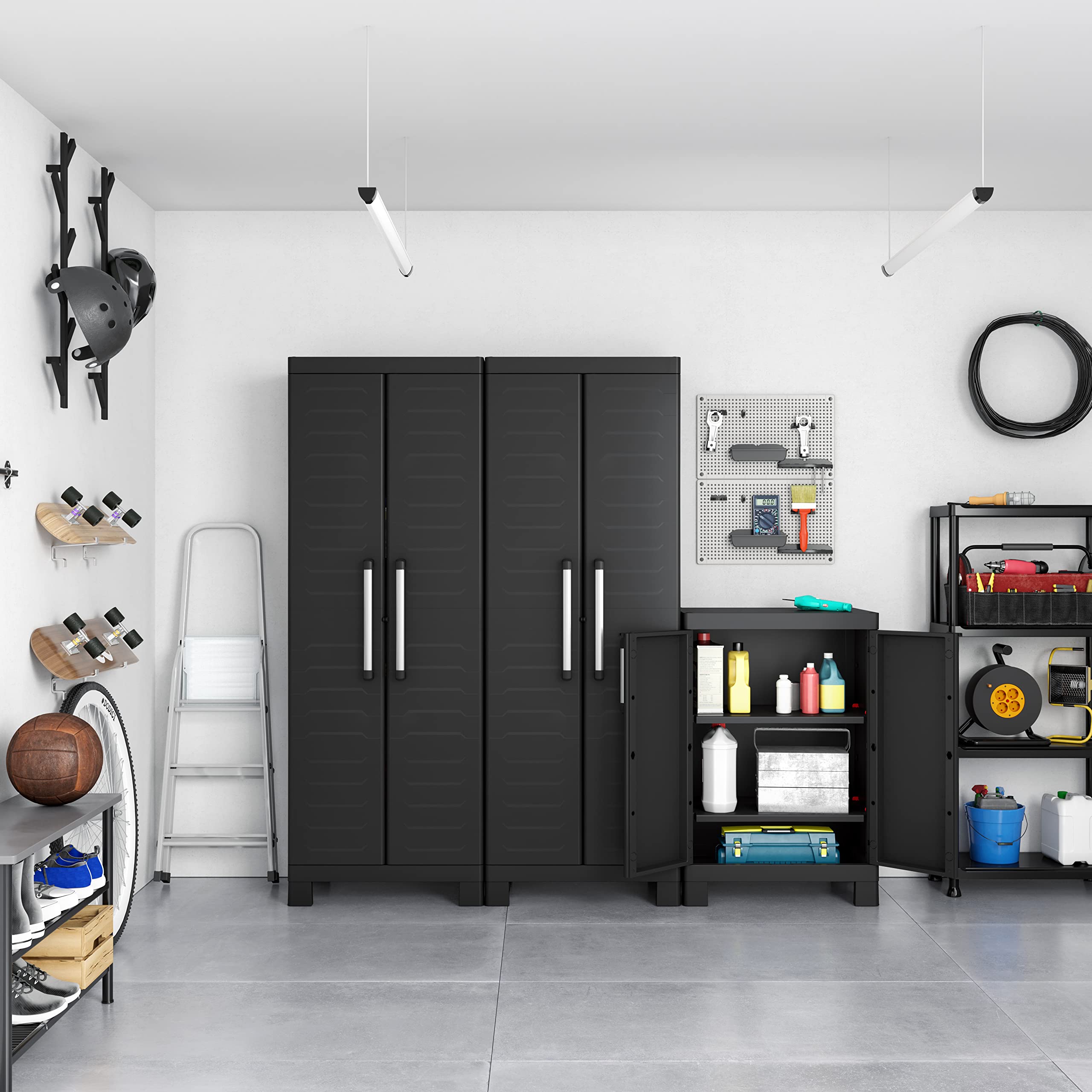 keter-detroit-niedriger-kunststoffschrank-65-x-45-x-97-cm-schwarz image 2