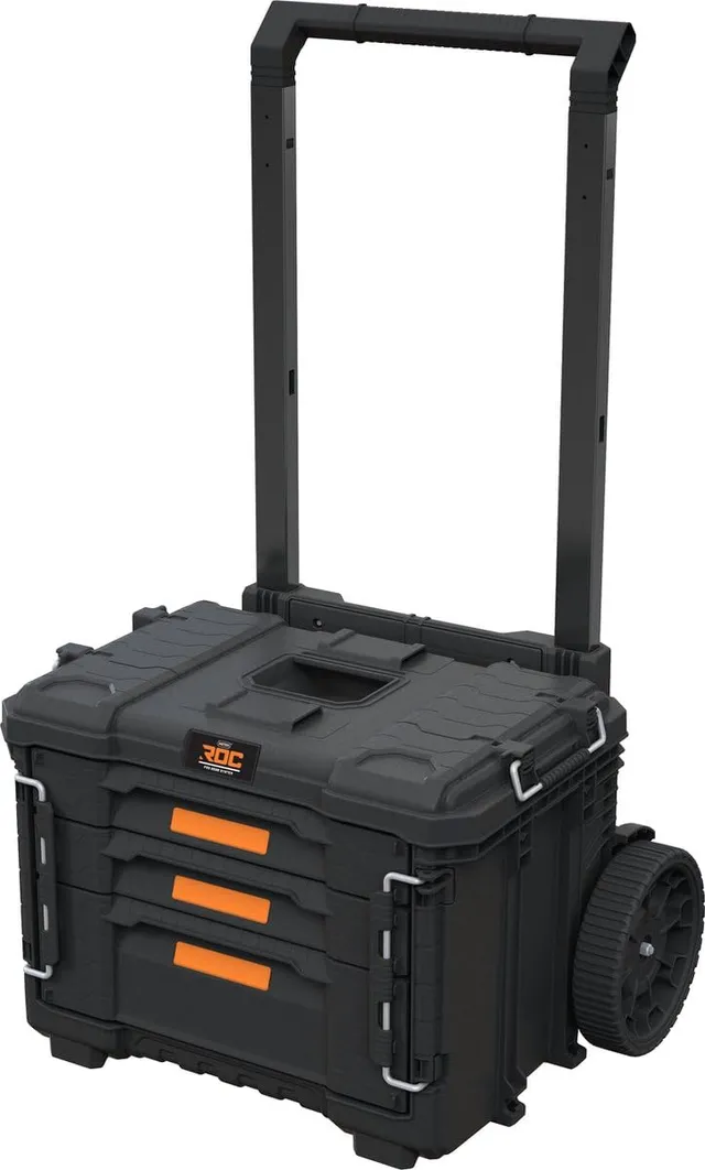 keter-pro-gear-xl-werkzeugwagen-64x47x79-cm-3-schubladen-schwarz image 1