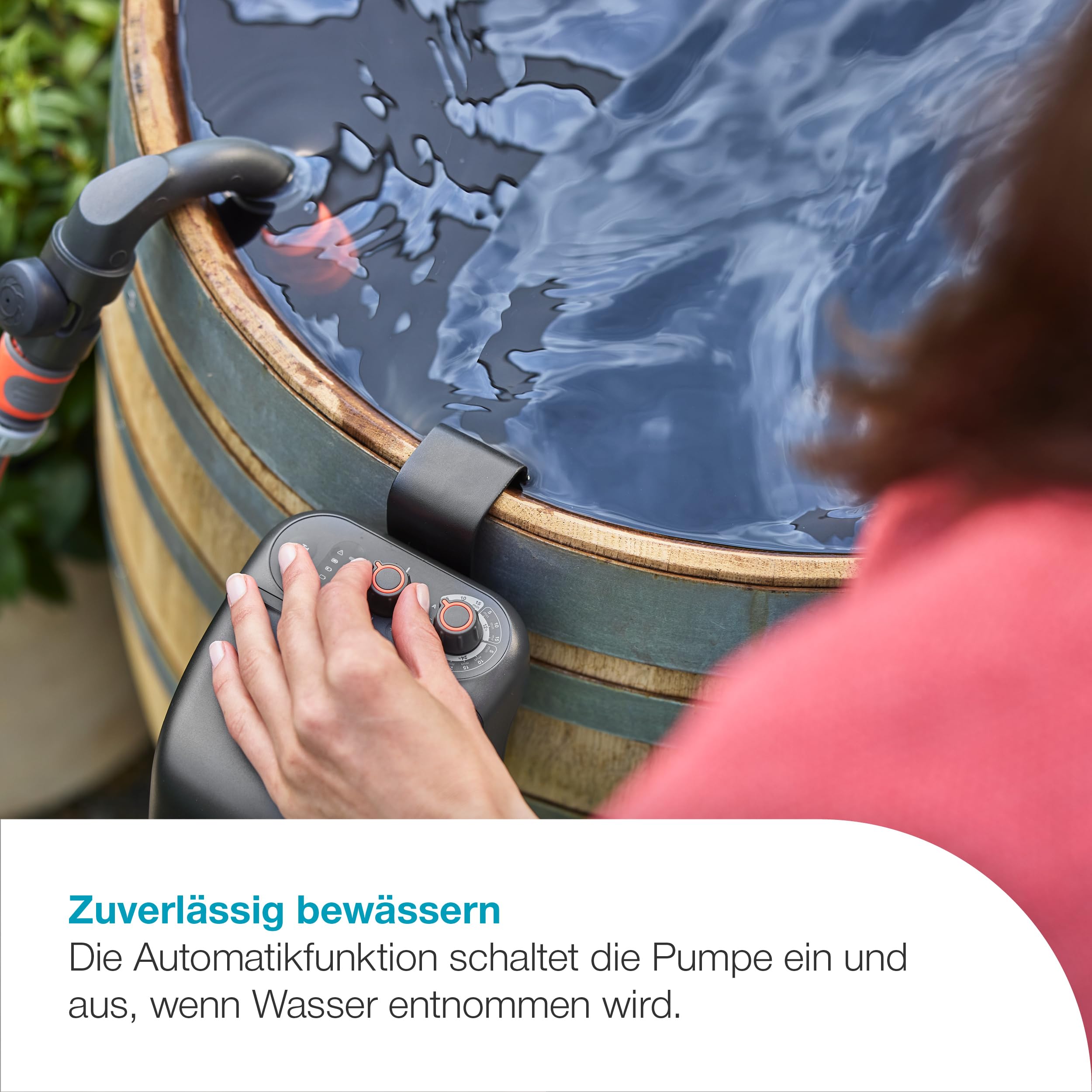 gardena-akku-regenfasspumpe-2400-comfortautomatic-18v-p4a-ready-to-use-set image 2