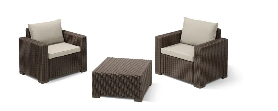 keter-allibert-california-gartenlounge-set-2-sessel-beistelltisch-braun-runde-ra image 1
