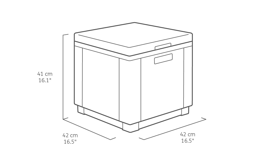 keter-allibert-ice-cube-k-hlbox-beistelltisch-rattanoptik-graphit-40-liter image 2