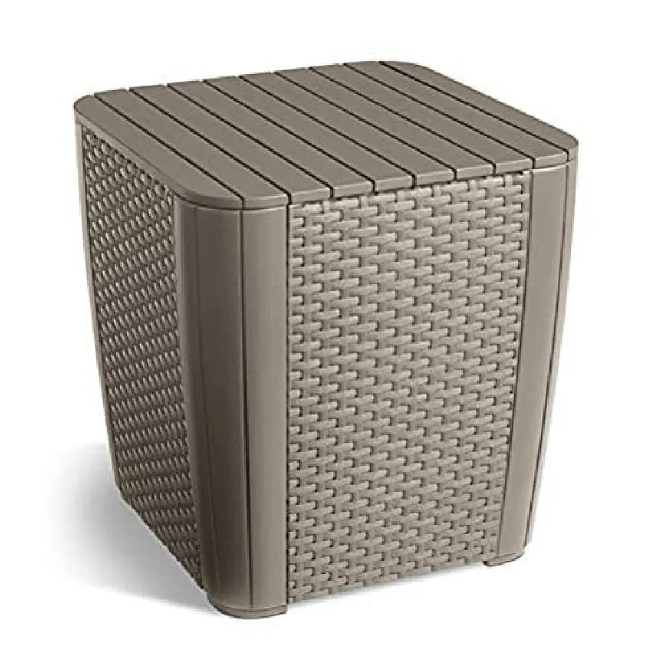 keter-luzon-flat-wicker-gartentisch-mit-stauraum-cappuccino image 1