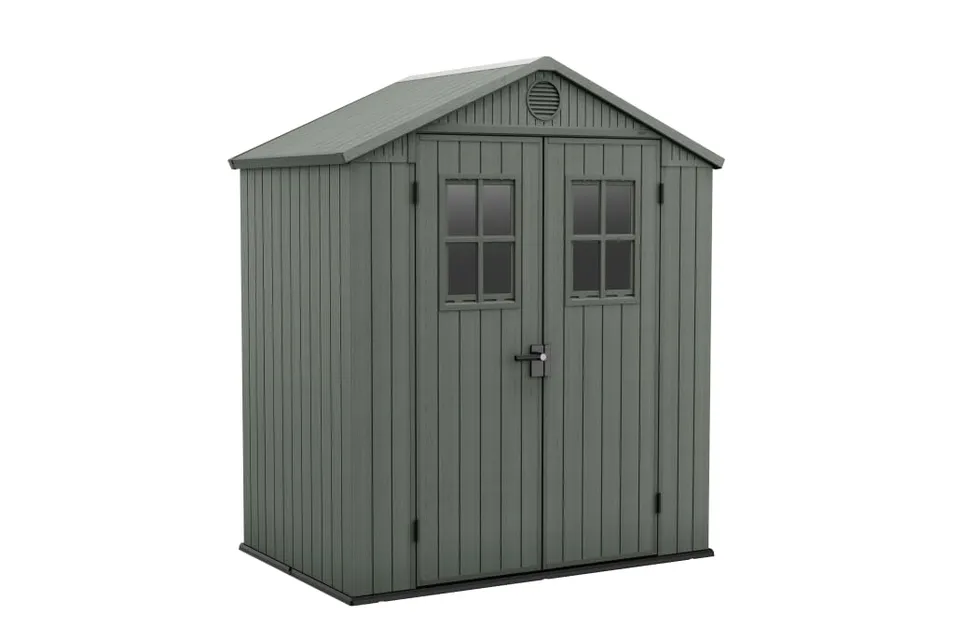 keter-darwin-6x4-gartenhaus-holzoptik-salbeigr-n-190-x-122-x-221-cm image 1