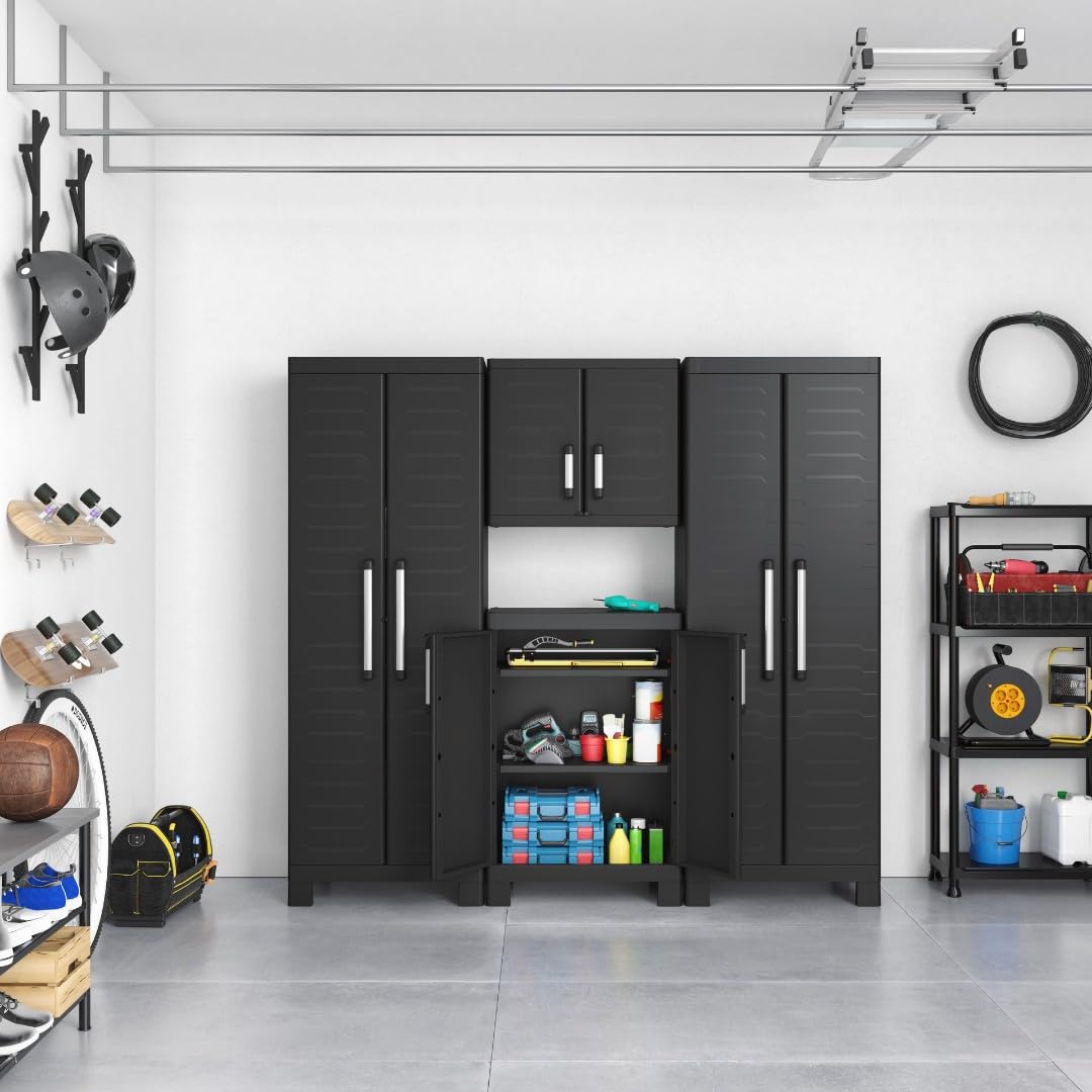 keter-detroit-hoher-kunststoffschrank-schwarz-65-x-45-x-182-cm image 2