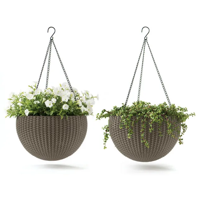 keter-h-nge-pflanzk-rbe-rattan-optik-rund-cappuccino-2er-set-f-r-innen-und-au-en image 1