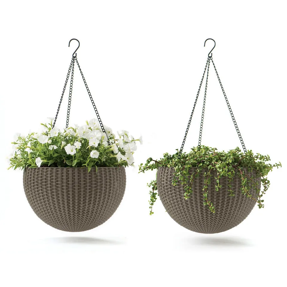 keter-h-nge-pflanzk-rbe-rattan-optik-rund-cappuccino-2er-set-f-r-innen-und-au-en image 1