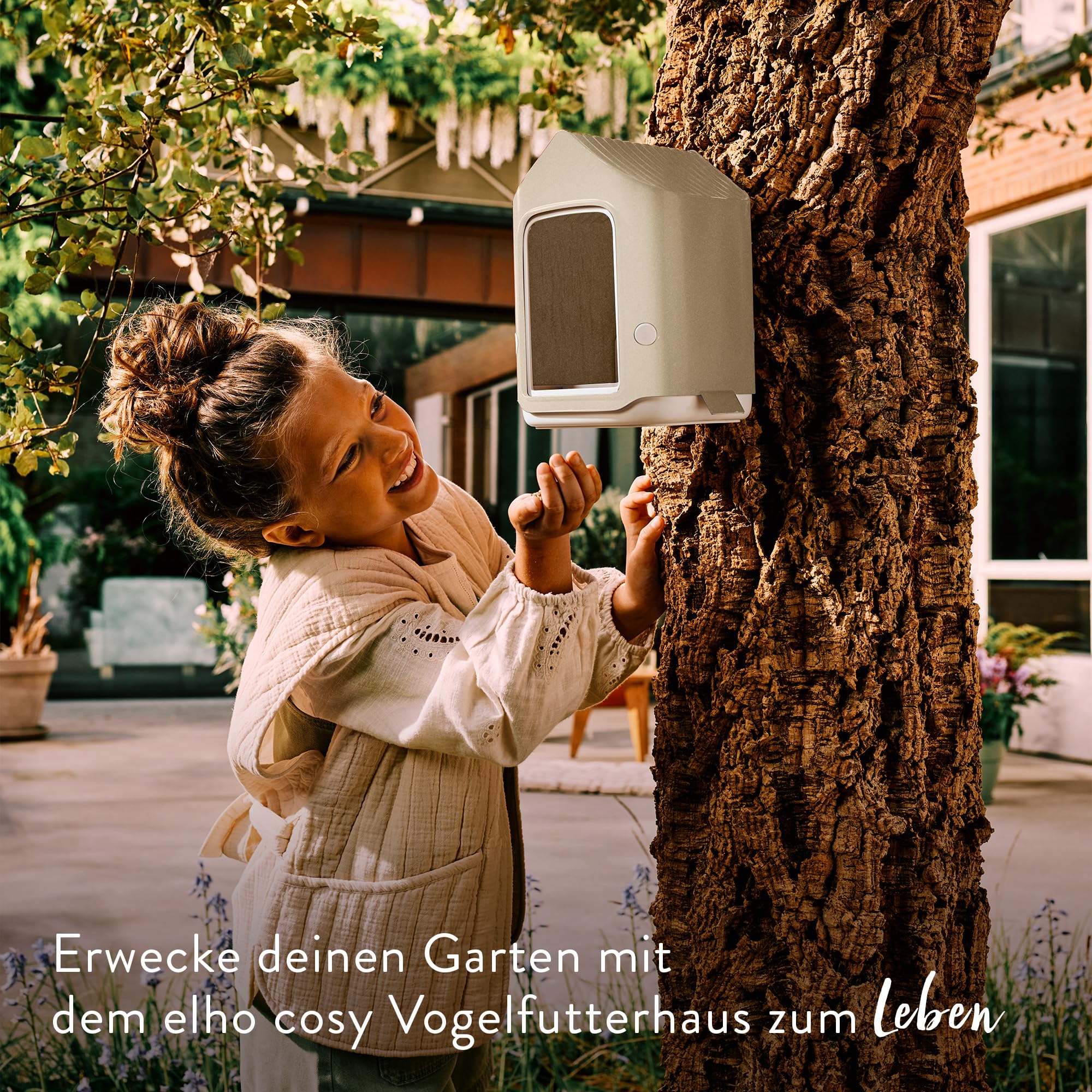 elho-cosy-bird-feeder-vogelfutterhaus-und-vogeltr-nke-18-cm-pilzbeige image 2