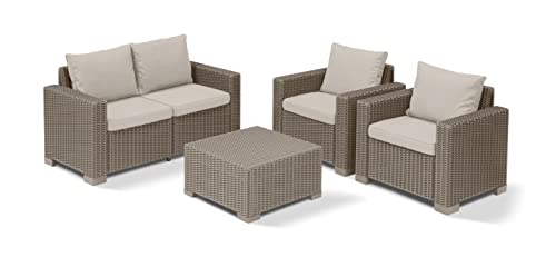 allibert-by-keter-california-gartenlounge-set-4-personen-runde-rattanoptik image 7