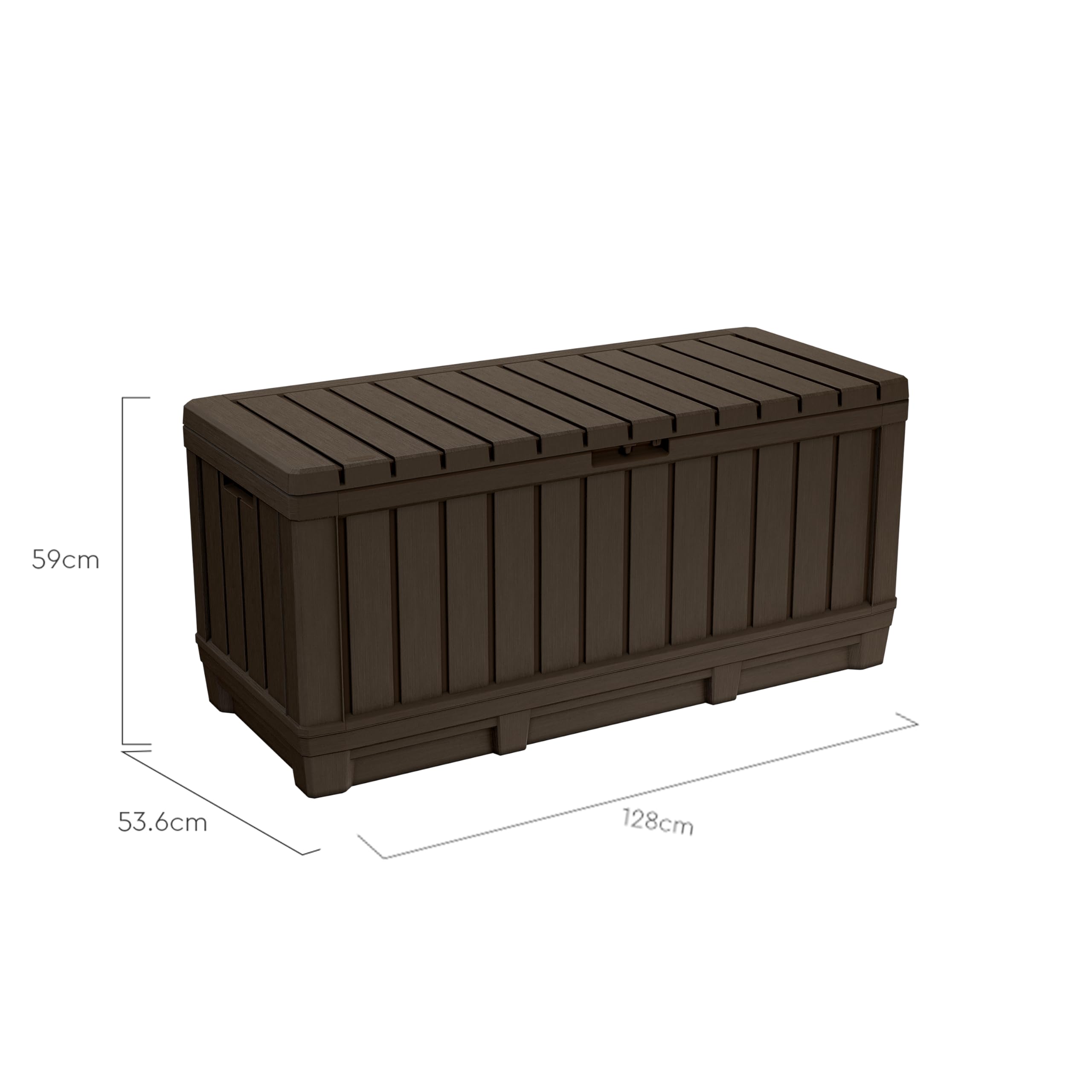 keter-kentwood-gartentruhe-350-l-braun-wetterfeste-aufbewahrungsbox-in-holzoptik image 6