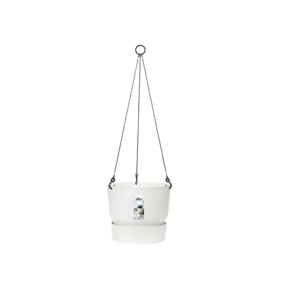 elho-greenville-h-ngeampel-24-cm-wei-23-5-x-h-20-5-cm-mit-untersetzer image 1