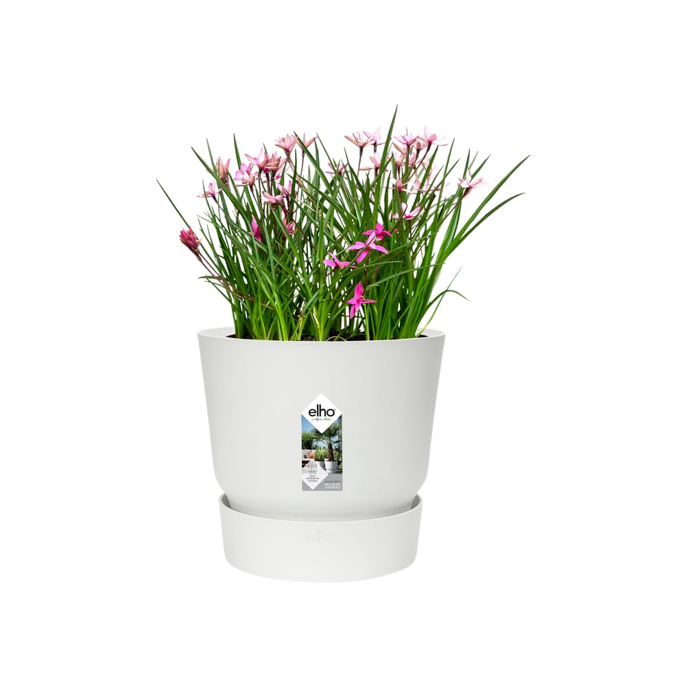 elho-greenville-rund-25cm-blumentopf-wei-24-48-x-h-23-31-cm-mit-integriertem-unt image 3