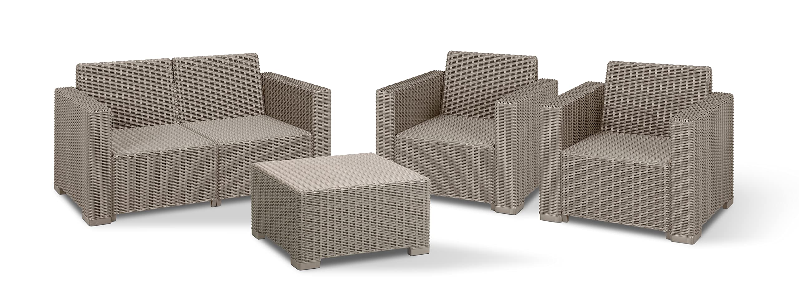 allibert-by-keter-california-gartenlounge-set-4-personen-runde-rattanoptik image 3