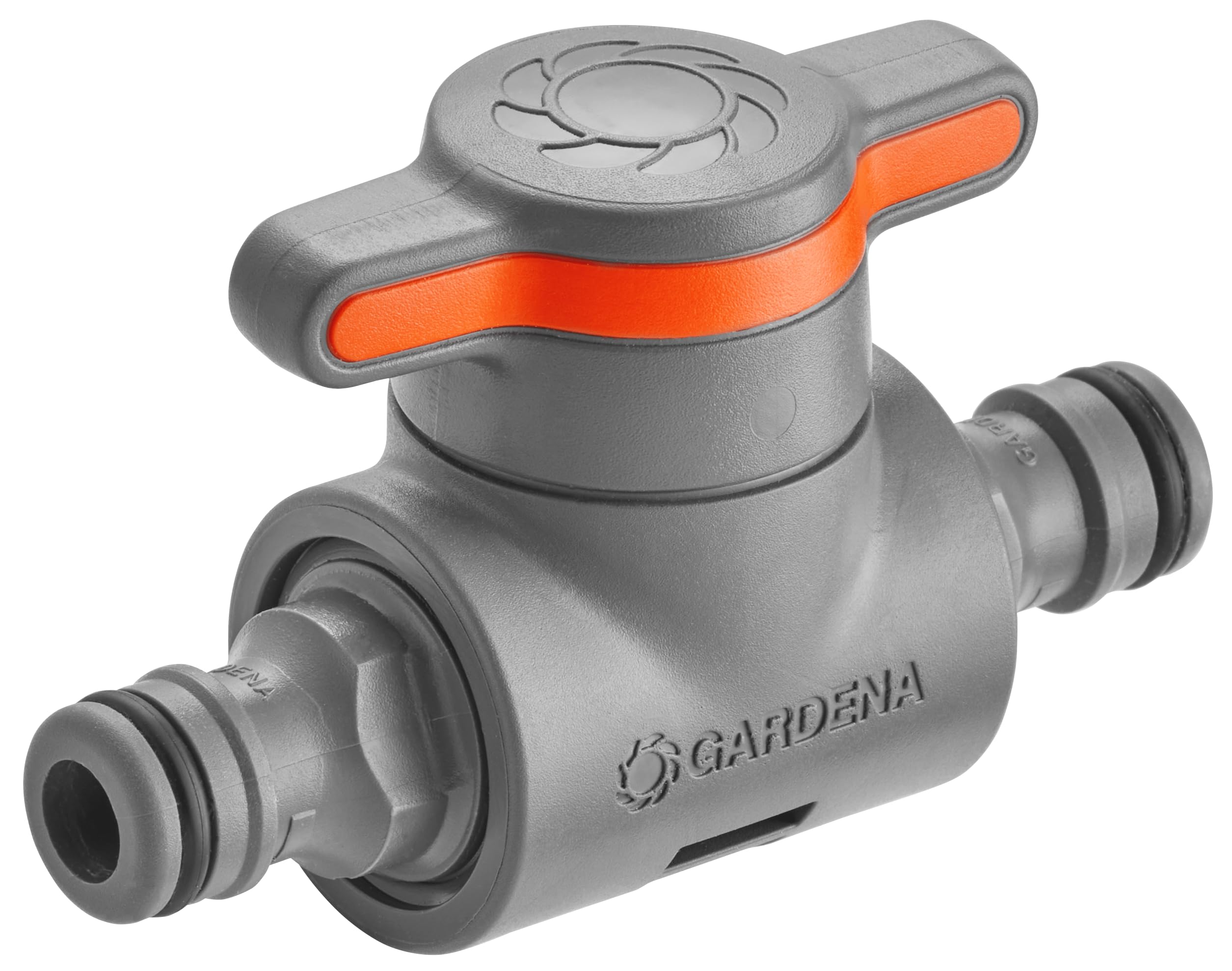 gardena-kupplung-mit-regulierventil-schlauchkupplung-grau-orange image 1