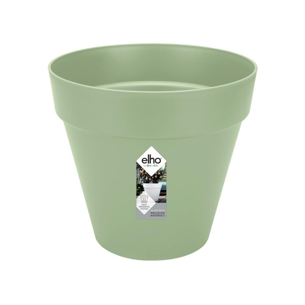 elho-loft-urban-rund-blumentopf-30-cm-pistaziengr-n-mit-wasserreservoir image 1