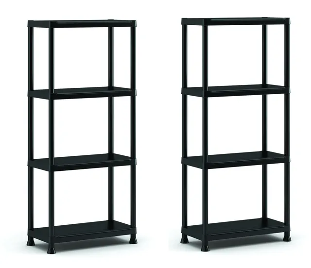 keter-2er-set-regale-60-4-kunststoffregal-60-x-30-x-135-cm-schwarz image 1